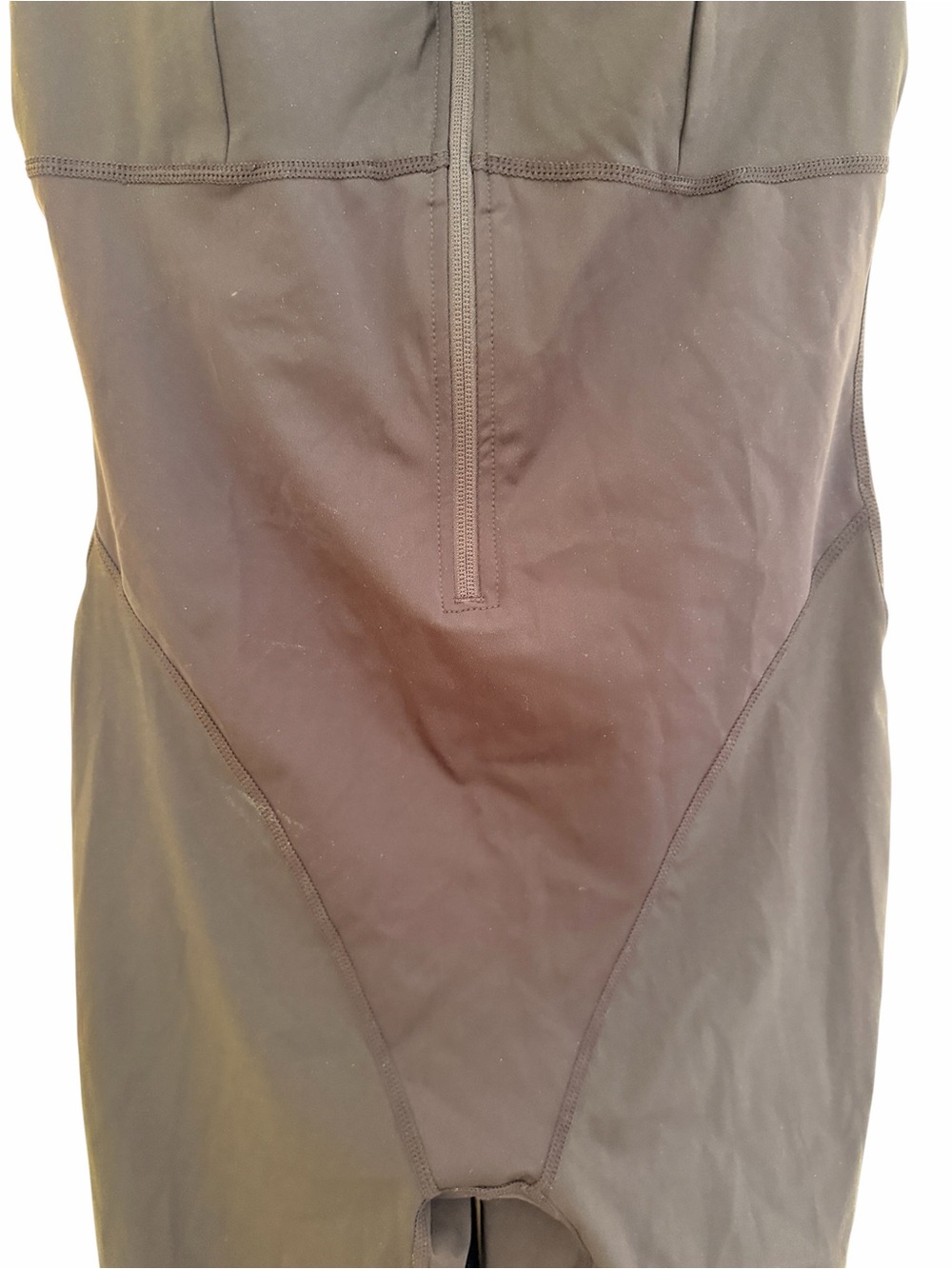 She's Waisted Black Full-Body Zippered SaunaSculpt Compression Jumpsuit L - Picture 4 of 9